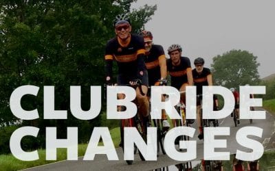 We are changing the way we structure our club rides